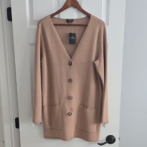 Elegant Beige Women's Cardigan